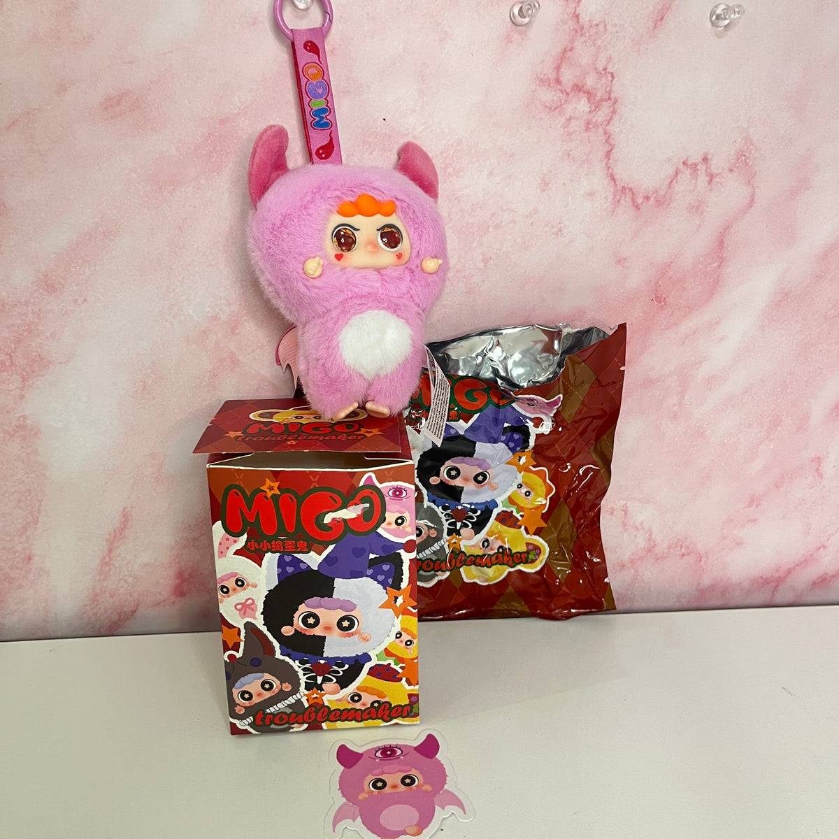 MIGO Little Troublemaker Plush Pendant - Monsters Appear (Revealed)
