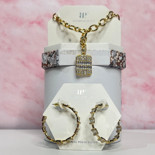 New Raffle Items - April Dog Tag Necklace + Hoops