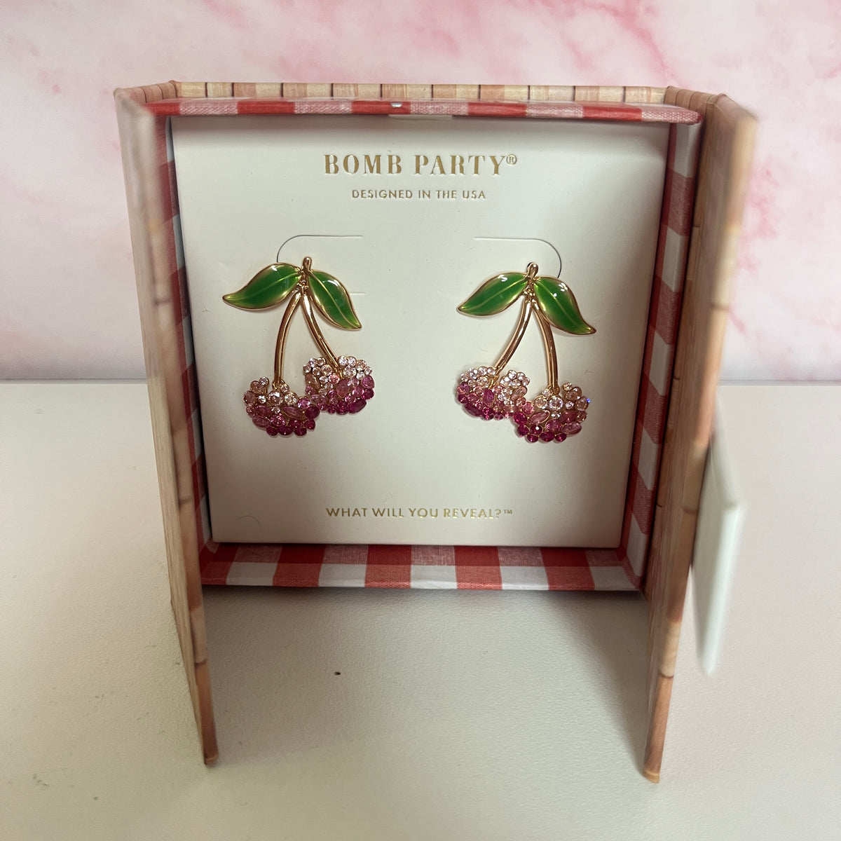Market Fresh Cherry Earrings