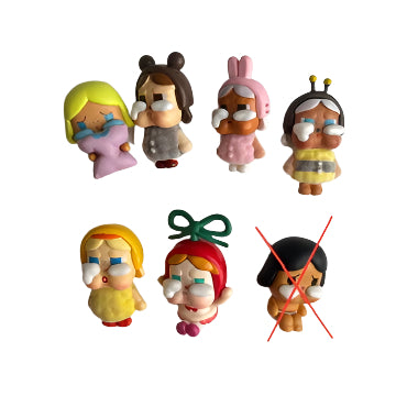 Mini Cry Baby Figurine Lot – Under 1" Cute Collectibles