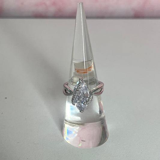 Diamond Cubic Zirconia Ring - 6 (No Bag)