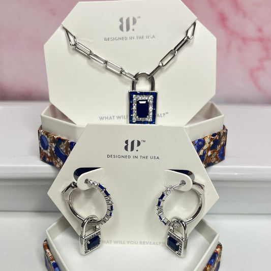 September Lock Set - Rhodium