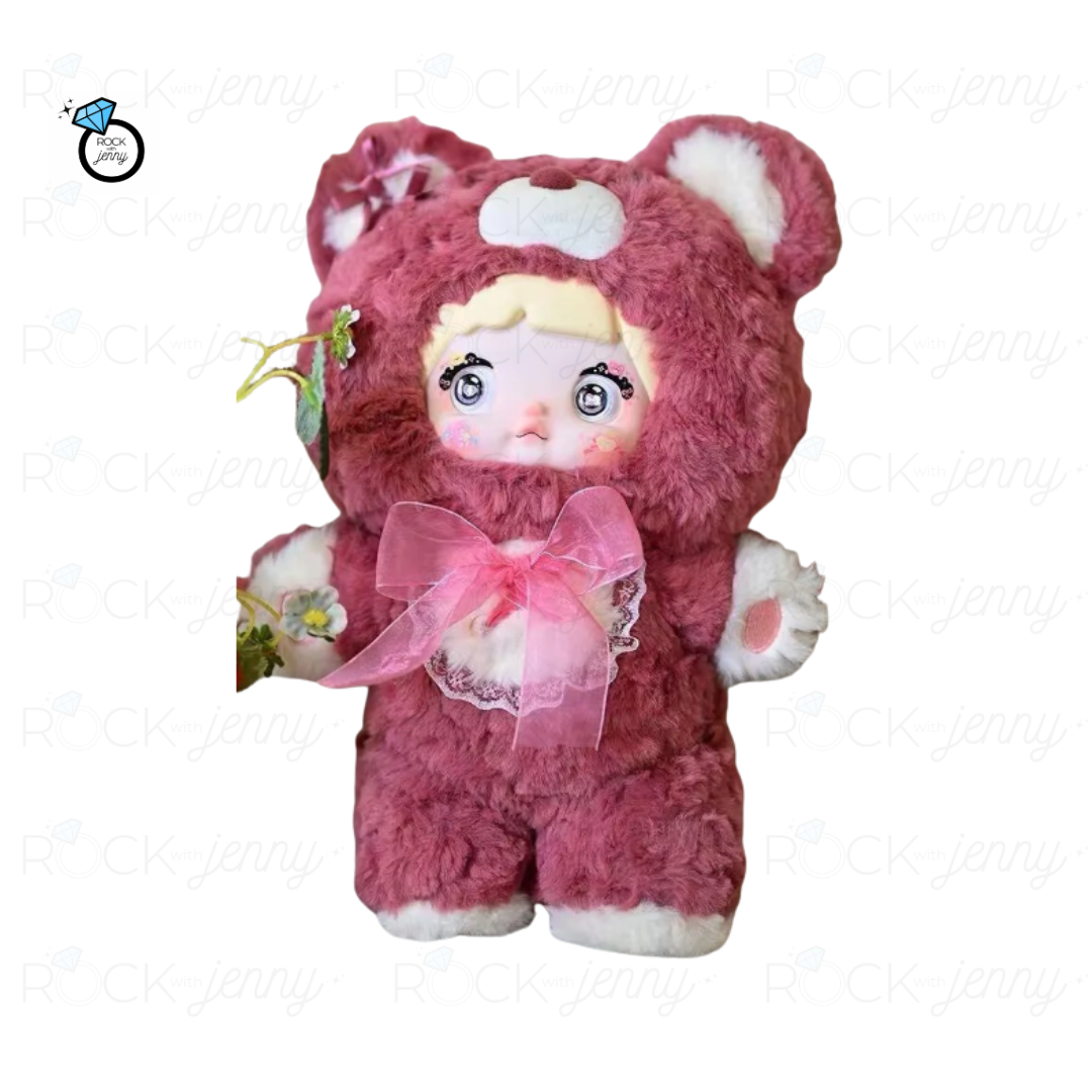 NOMMI 400% -V1 Good Night Bear Plush Series - Burgundy Weave