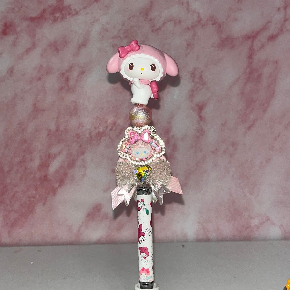 Pink Bunny Dream Beadable Pen